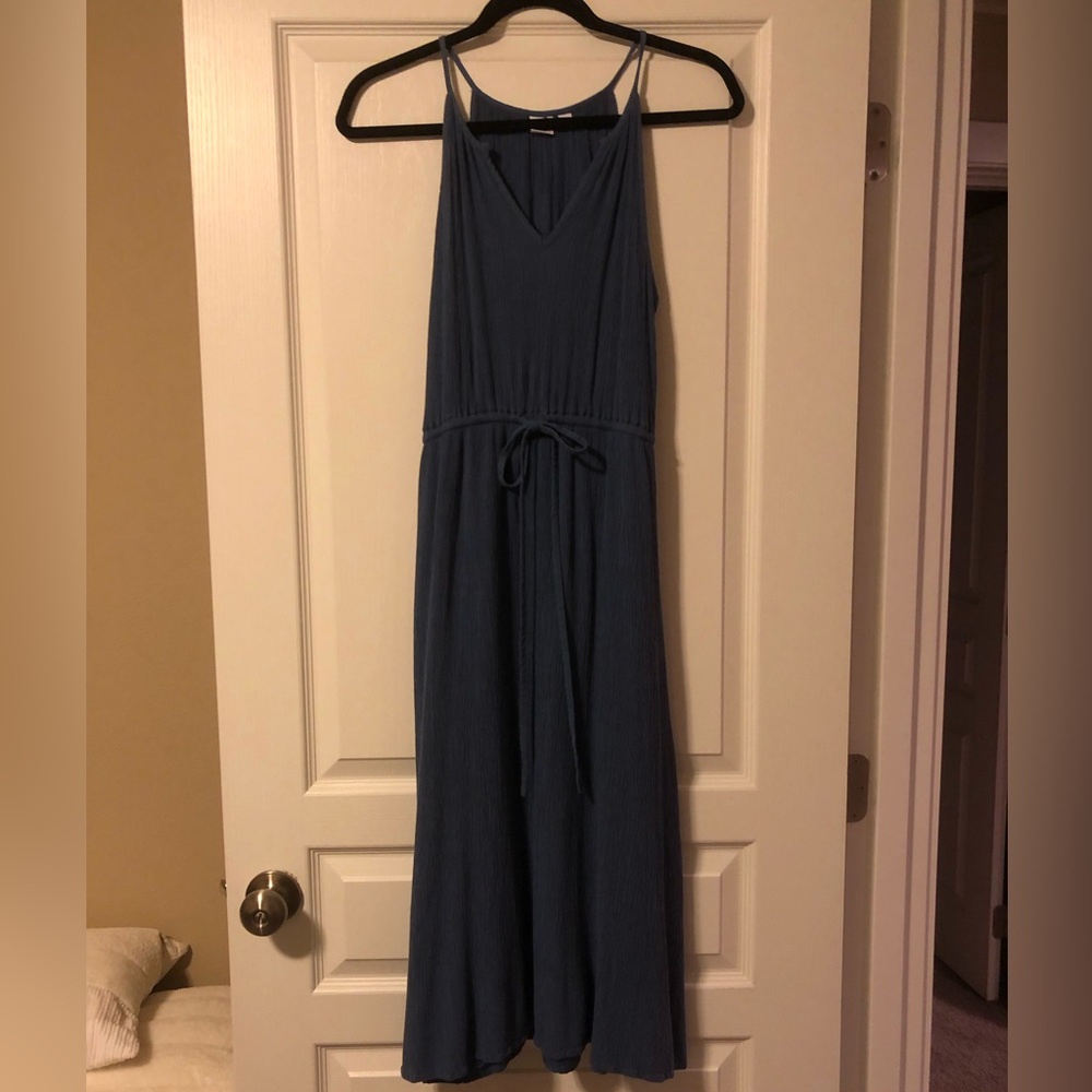GAP Sleeveless Blue/periwinkle Maxi Dress